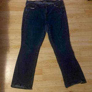 Lane Bryant 24 Long mid rise boot cut jean
